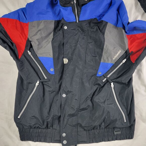 Edelweiss Skiwear Mens Large Black Jacket Snowboarding Winter Outdoors Casual - Picture 6 of 10